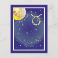 Taureau 21 avril au 20 mai Postkarte