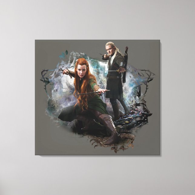 TAURIEL™ and LEGOLAS GREENLEAF™ Graphic Canvas Print (Front)