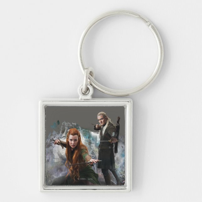 TAURIEL™ and LEGOLAS GREENLEAF™ Graphic Keychain (Front)