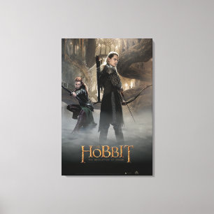 TAURIEL™ And LEGOLAS GREENLEAF™ Movie Poster 2 Canvas Print