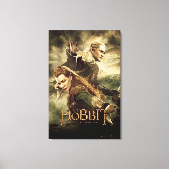TAURIEL™ And LEGOLAS GREENLEAF™ Movie Poster 3 Canvas Print (Front)
