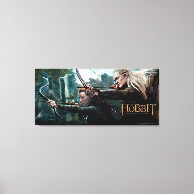 TAURIEL™ and LEGOLAS GREENLEAF™ Movie Poster Canvas Print (Front)