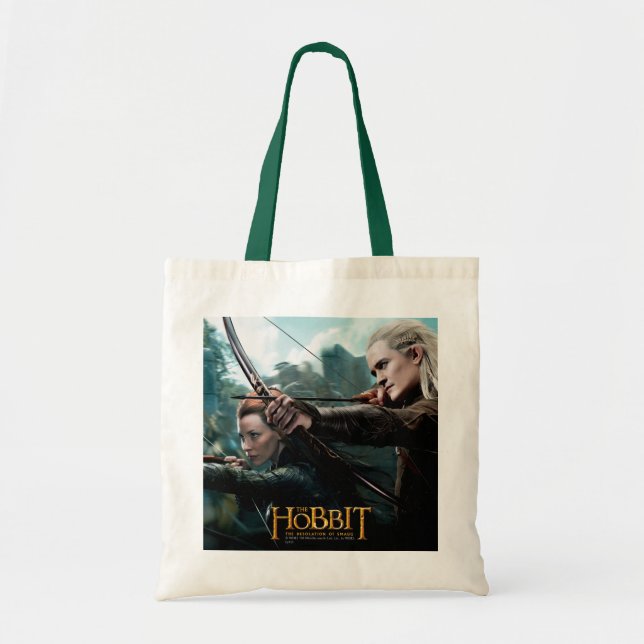 TAURIEL™ and LEGOLAS GREENLEAF™ Movie Poster Tote Bag (Front)