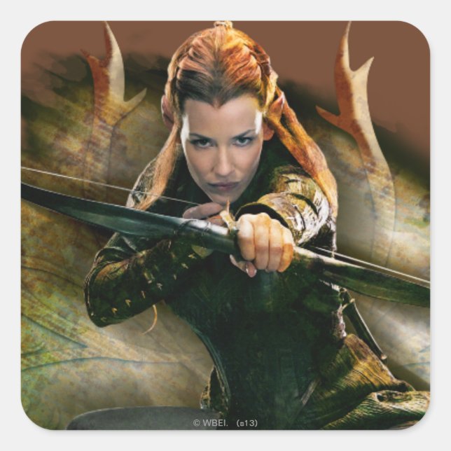 TAURIEL™ Drawing Bow Square Sticker (Front)