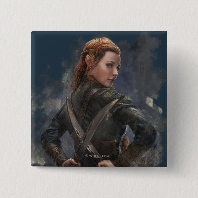 TAURIEL™ Sketch 2 Inch Square Button (Front)