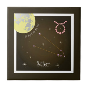 Taurus 21 April to 20 May Phototile Tile