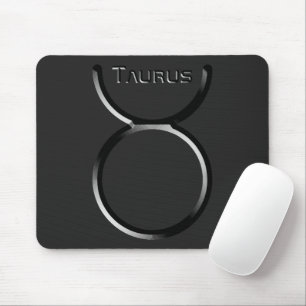 TAURUS, Abstract Design of the Zodiac Sign, Mouse Pad