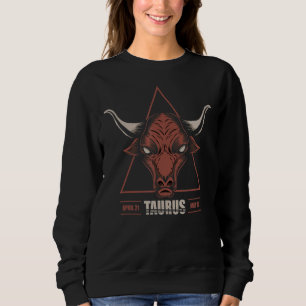 Taurus Angry Bull Astrology April May Birthday Zod Sweatshirt