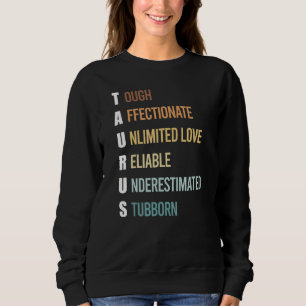 Taurus Apparel Zodiac Sign Facts Horoscope Astrolo Sweatshirt