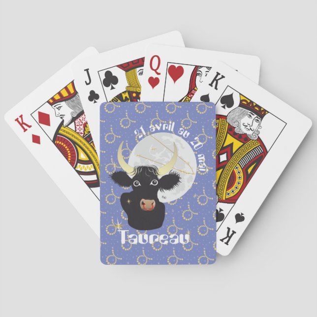Taurus April 21 to May 20 Card Games (Back)