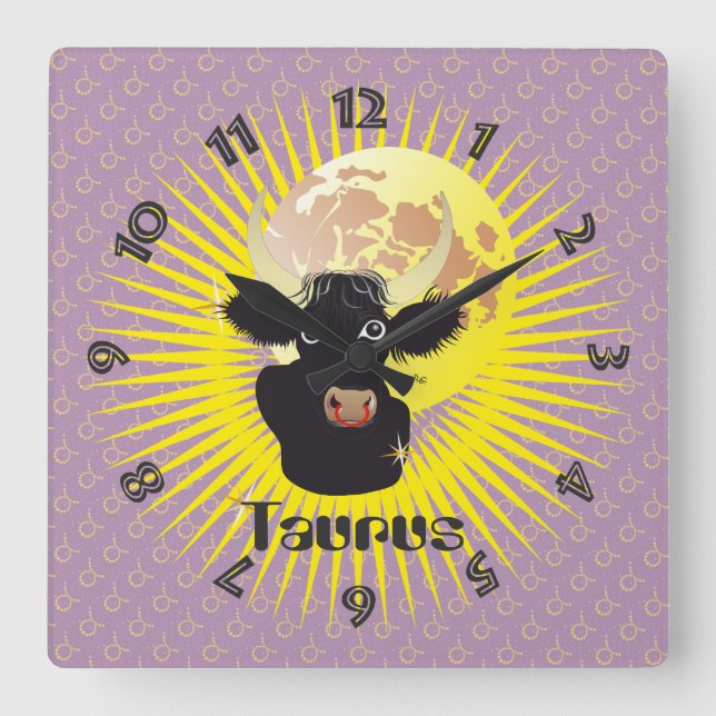 Taurus April 21 to May 20 Wall Clocks (Front)