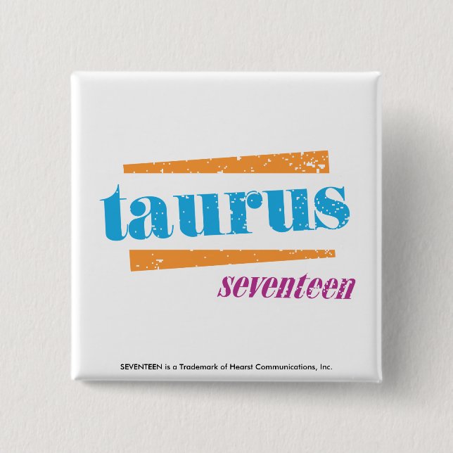 Taurus Aqua 2 Inch Square Button (Front)