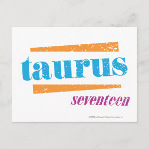 Taurus Aqua Postcard