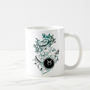 Taurus Art Deco Lady Coffee Mug