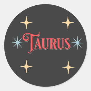 Taurus Astrological Sign Classic Round Sticker