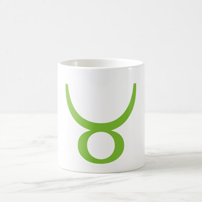 Taurus Astrological Symbol, Zodiac Mug (Center)