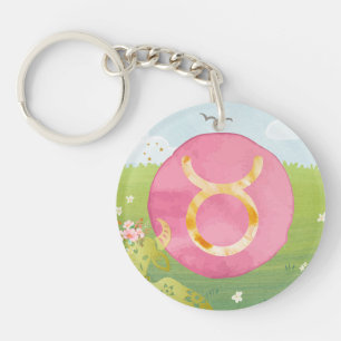 Taurus Astrology Zodiac Keychain – Grounded Beauty