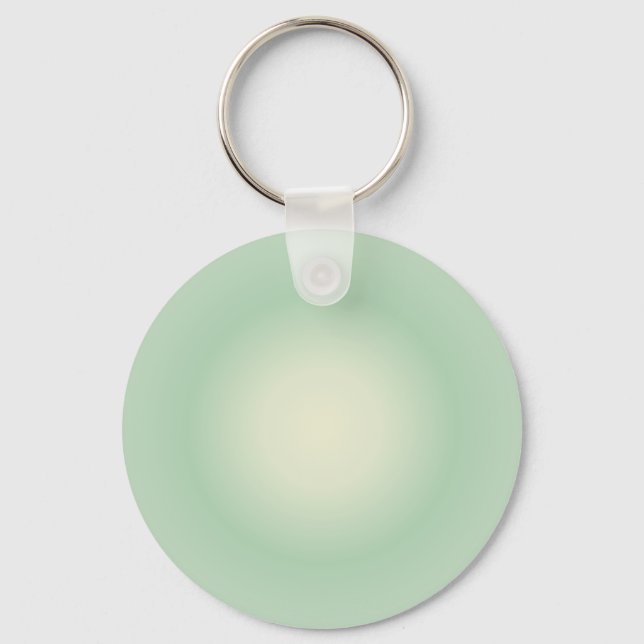 Taurus Aura Gradient Zodiac, Green Aura Gradient Keychain (Front)