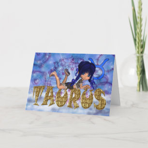Taurus Birthday Card cute