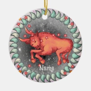 Taurus Birthday Ceramic Ornament