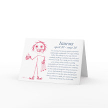 Taurus [ - BitchScope - ] Carte d'anniversaire