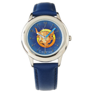 Taurus blue yellow watch