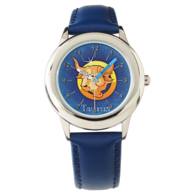 Taurus blue yellow watch (Front)