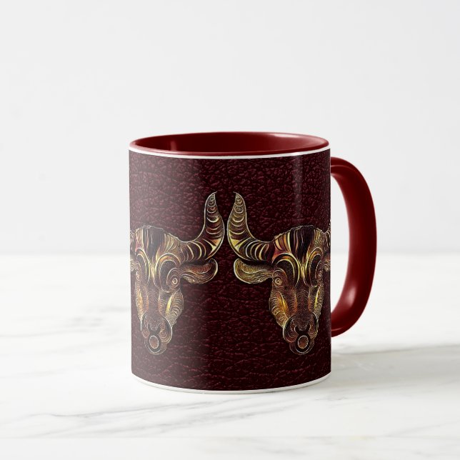 Taurus Bronze Mug (Front Right)