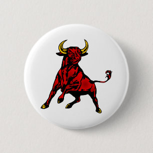 Taurus Bull 2 Inch Round Button