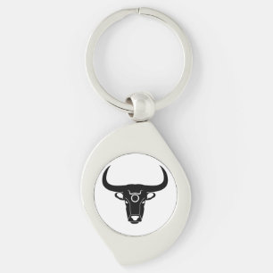 taurus bull astrology zodiac horoscope symbol keychain