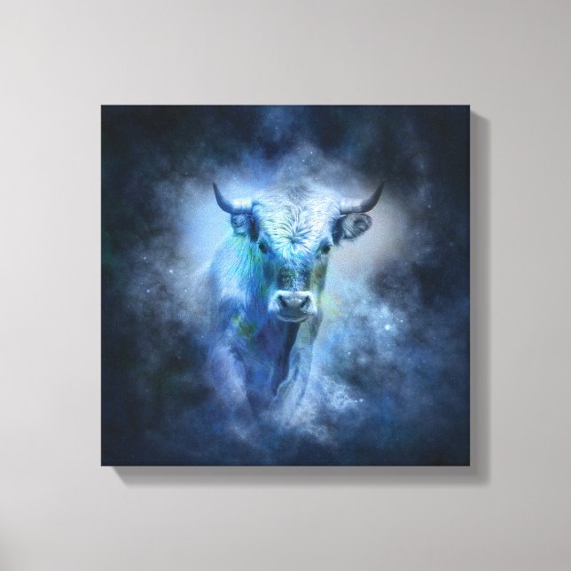 Taurus Bull Canvas Print (Front)