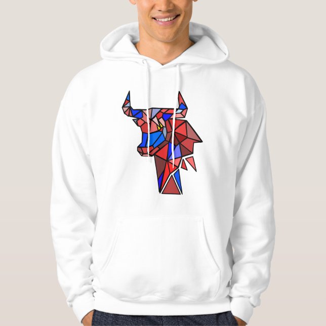 Taurus Bull Icon – Powerful Zodiac Identity Hoodie (Front)