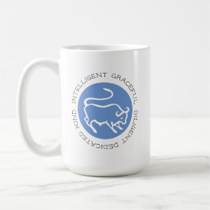 Taurus Bull Logo Zodiac Star Sign Astrology Coffee Coffee Mug
