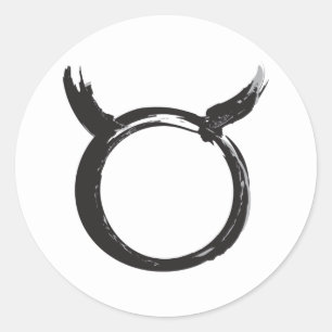 Taurus Bull Zodiac April May Spring Astrology  Classic Round Sticker