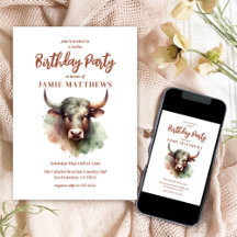 Taurus Bull Zodiac Sign Themed Birthday Party