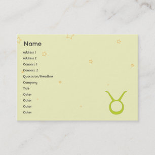 Taurus - Chubby Business Card