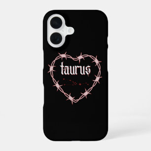 Taurus Constellation Gothic Edgy Birthday iPhone 16 Case