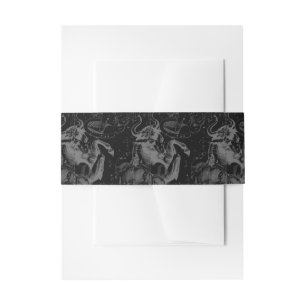 Taurus Constellation Hevelius 1690 Decor Invitation Belly Band