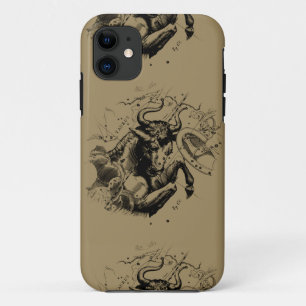 Taurus Constellation Map by Hevelius circa 1690 iPhone 11 Case