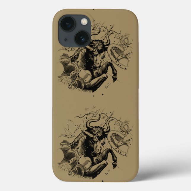 Taurus Constellation Map by Hevelius circa 1690 Case-Mate iPhone Case (Back)