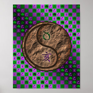 Taurus & Earth Boar Poster