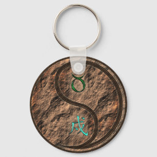 Taurus & Earth Dog Keychain