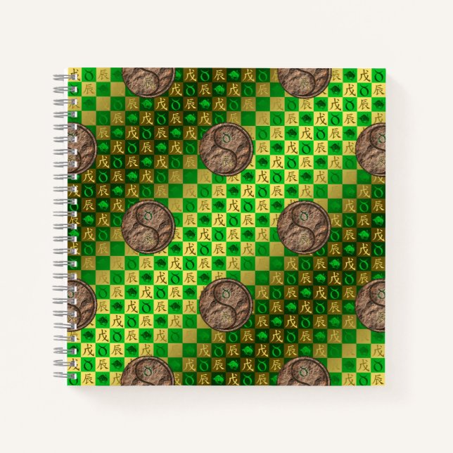 Taurus & Earth Dragon Notebook (Front)