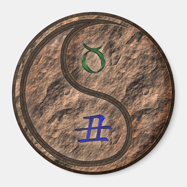 Taurus & Earth Ox Magnet (Front)