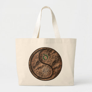 Taurus & Earth Rabbit Large Tote Bag