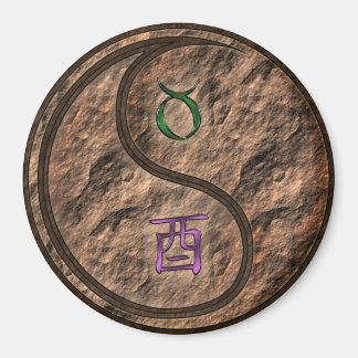Taurus & Earth Rooster Magnet