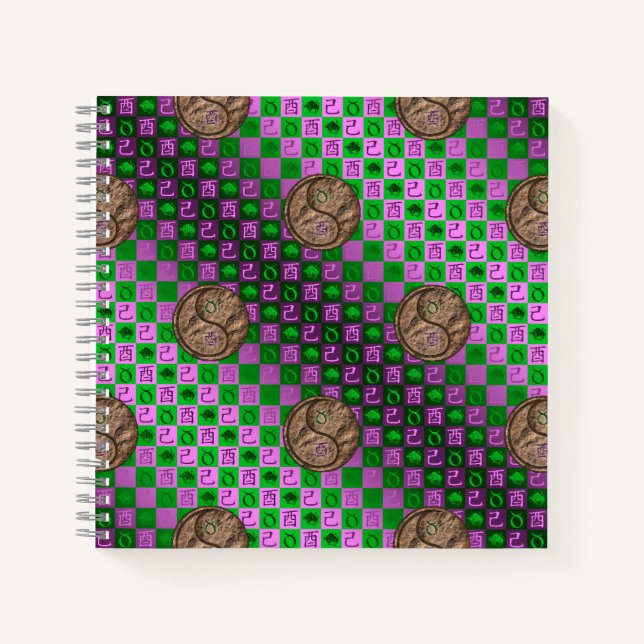 Taurus & Earth Rooster Notebook (Front)