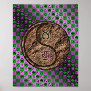 Taurus & Earth Rooster Poster