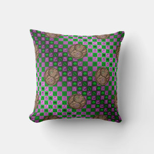 Taurus & Earth Rooster Throw Pillow