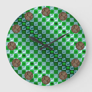 Taurus & Earth Snake Large Clock